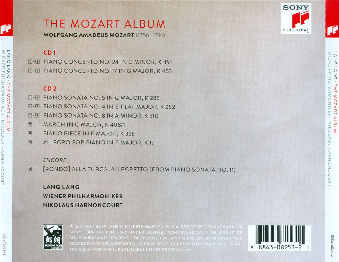 Mozart Album cover art