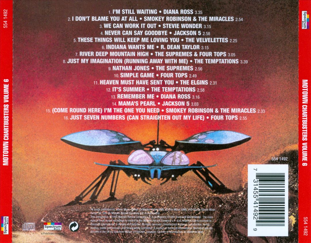Motown Chartbusters, Vol. 6 cover art