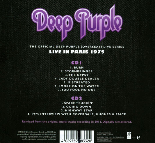 Live in Paris 1975 cover art