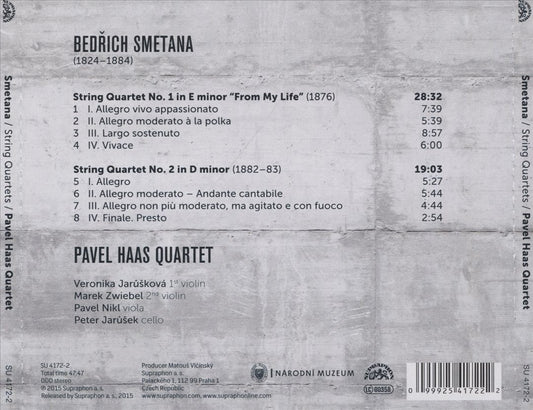Smetana: String Quartets Nos. 1 "From My Life" & 2 cover art