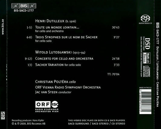 Dutilleux, Lutoslawski: Works for Cello cover art