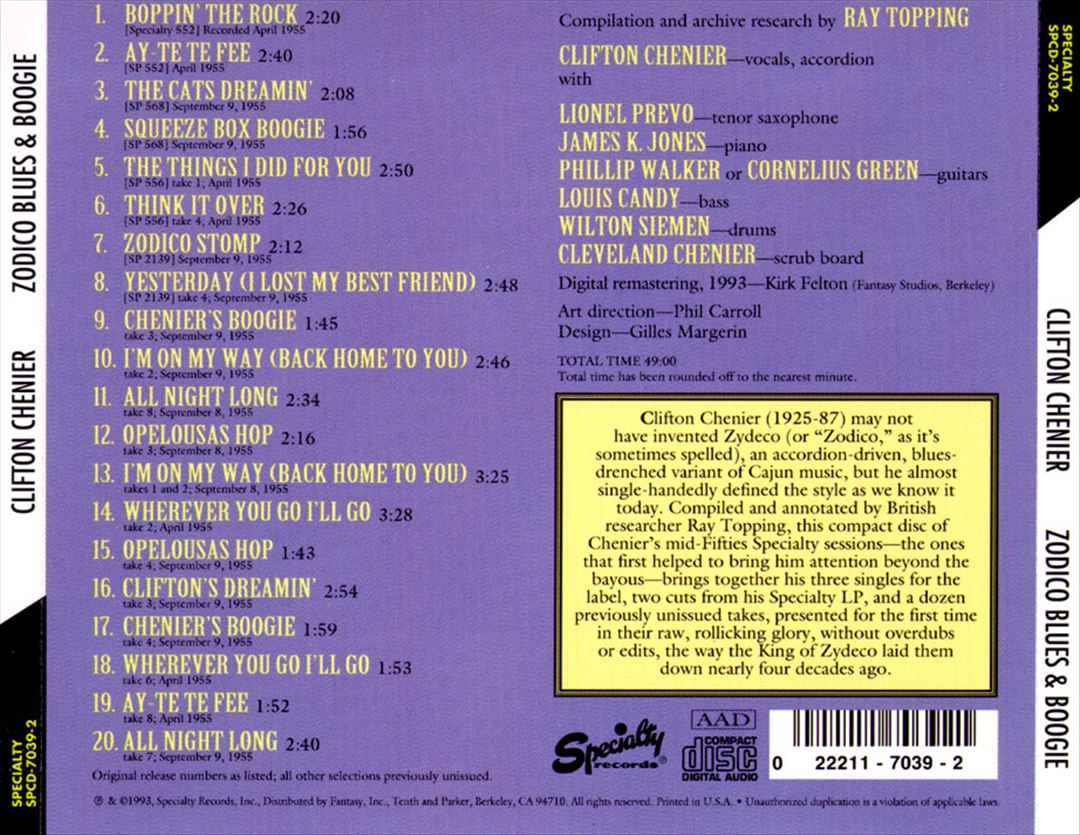 Zodico Blues & Boogie cover art