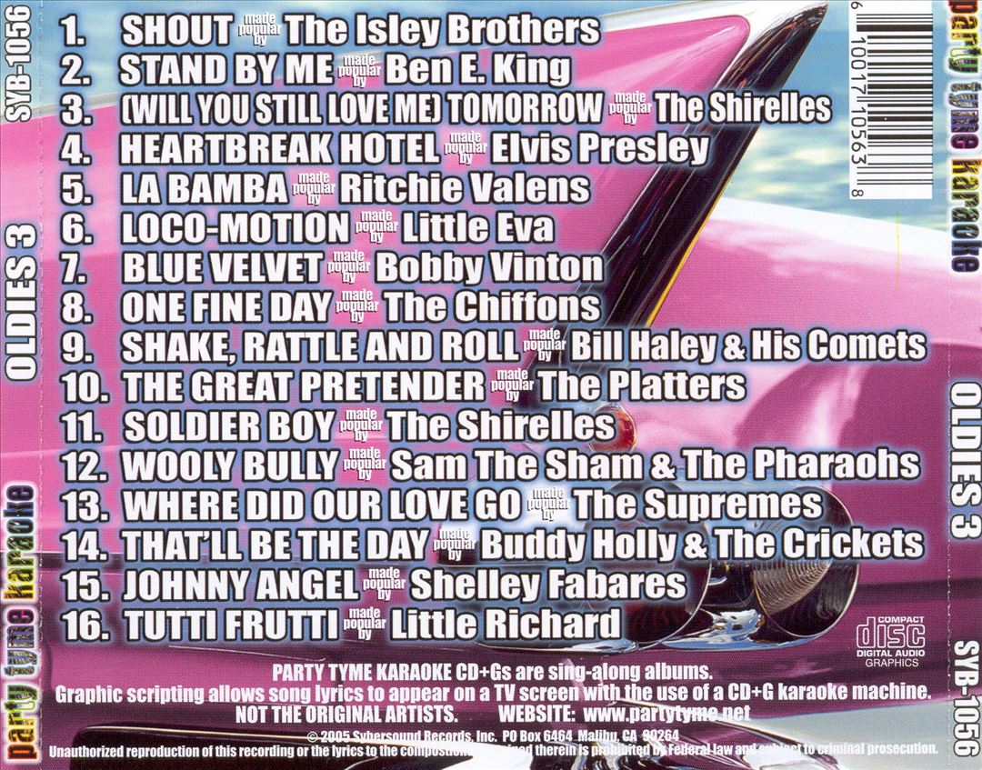 Party Tyme Karaoke: Oldies, Vol. 3 [2005] cover art