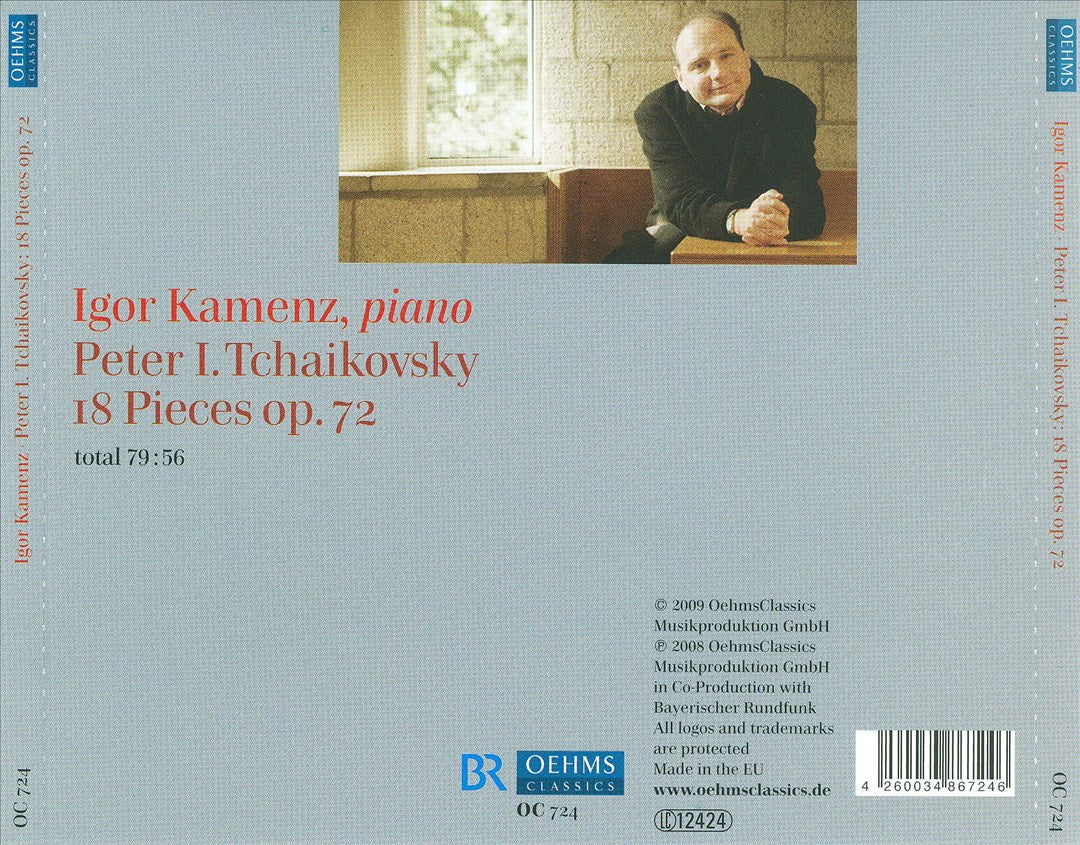 Tchaikovsky: 18 Pieces, Op. 72 cover art