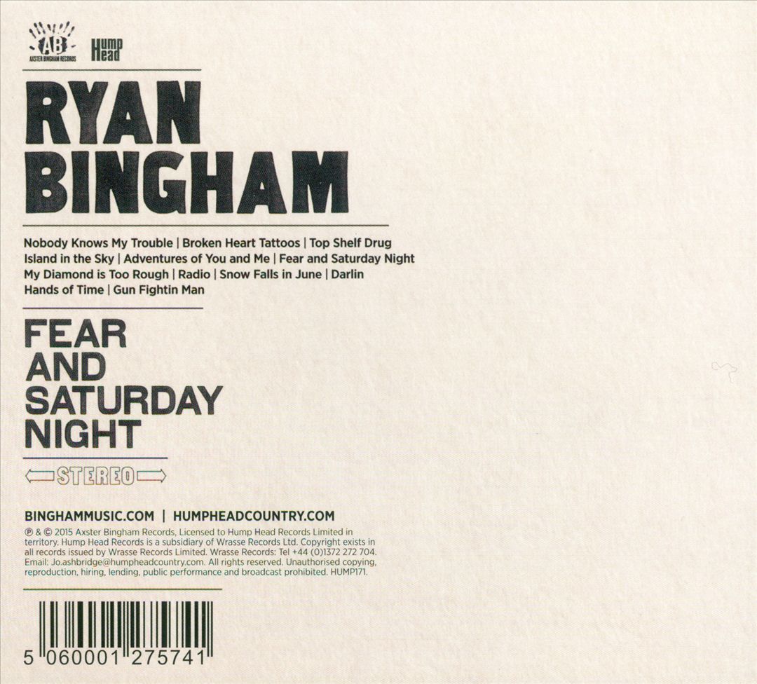 Fear and Saturday Night cover art