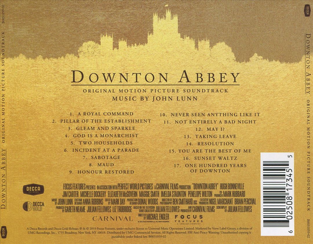 Downton Abbey [Original Motion Picture Soundtrack] cover art