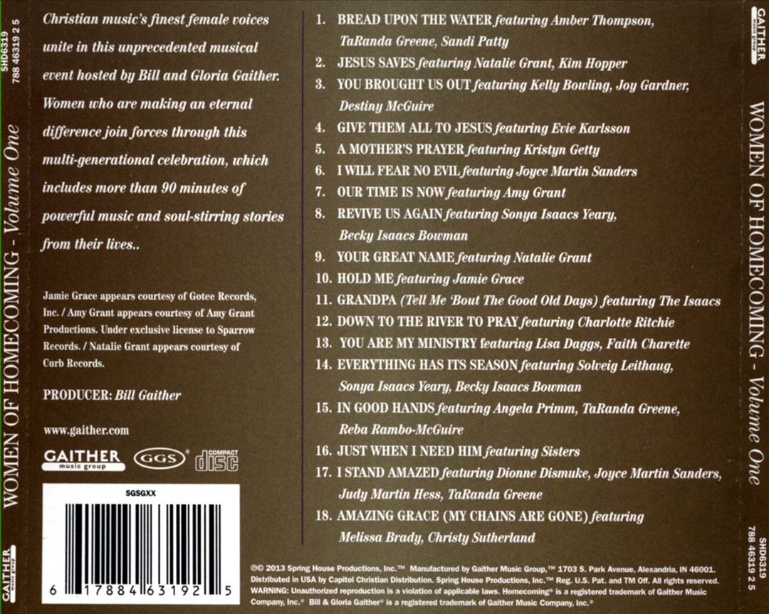 Women of Homecoming, Vol. 1 cover art