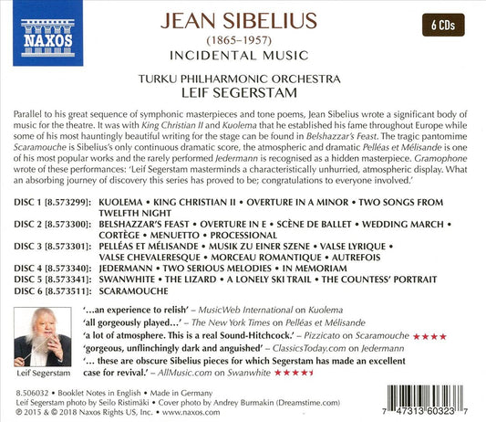 Sibelius: Incidental Music cover art