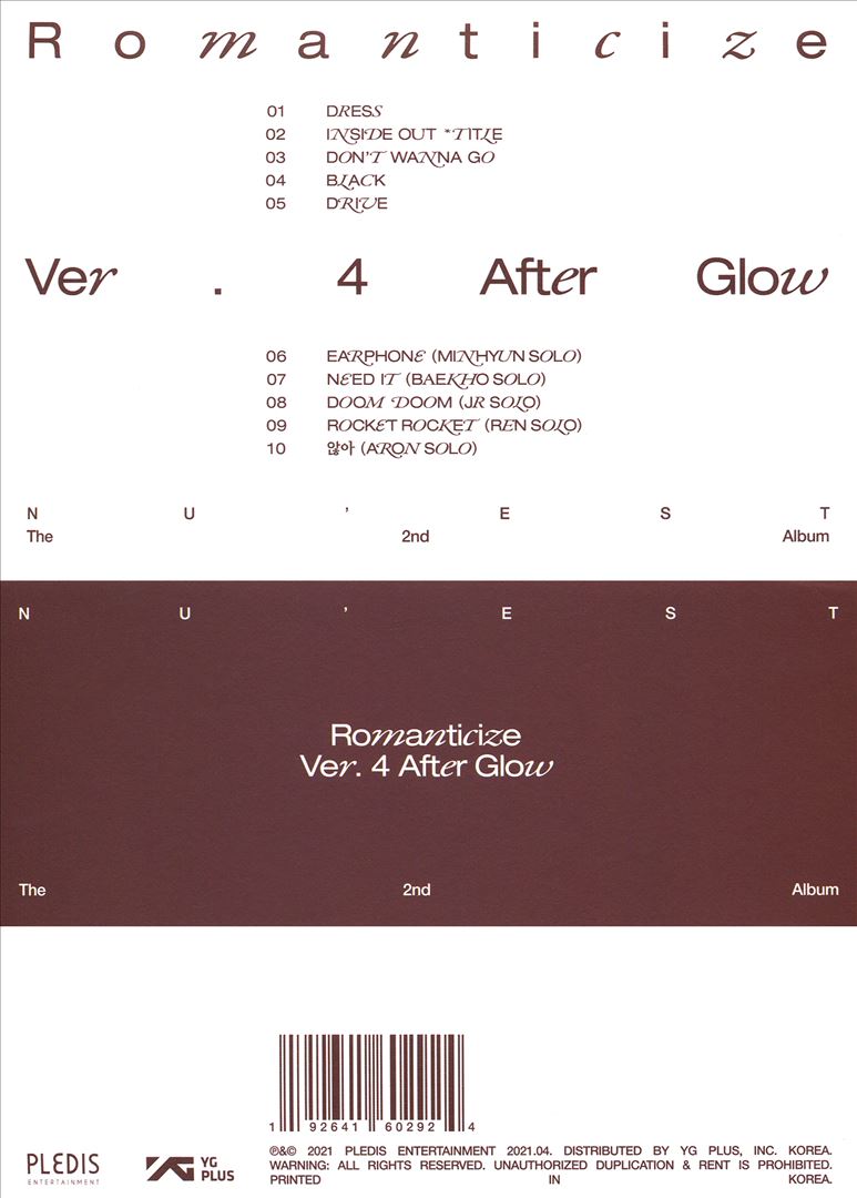 2nd Album 'Romanticize' [AFTER GLOW Version] cover art