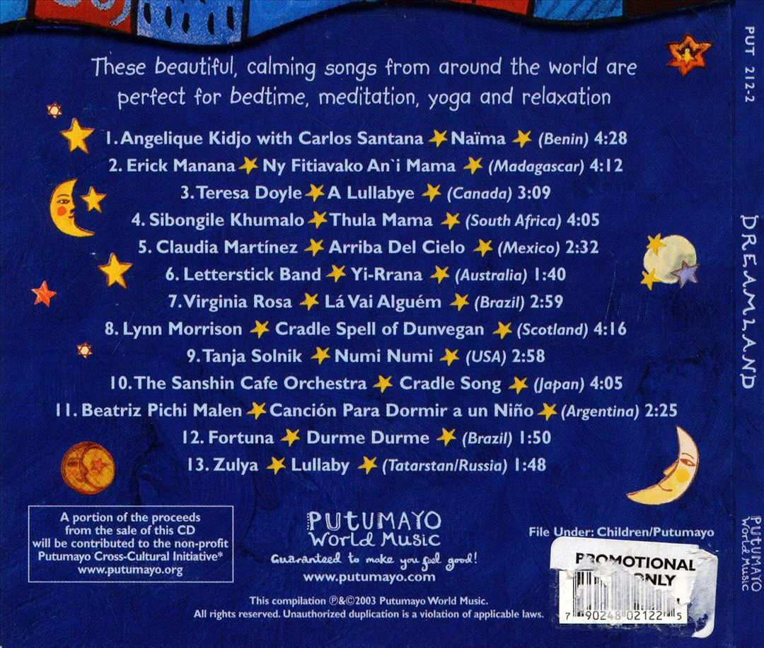 Putumayo Kids Presents: Dreamland - World Lullabies cover art