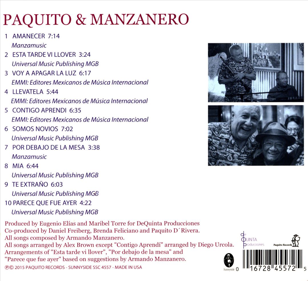 Paquito & Manzanero cover art