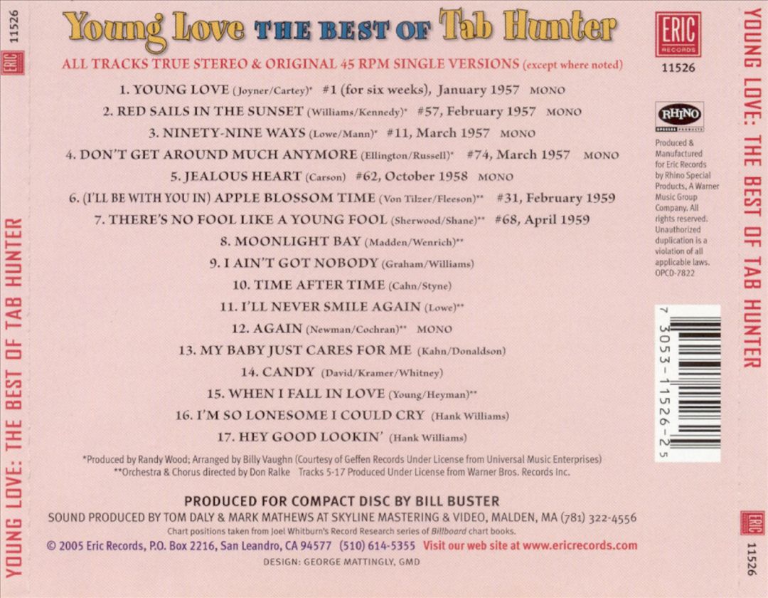 Young Love: The Best of Tab Hunter cover art