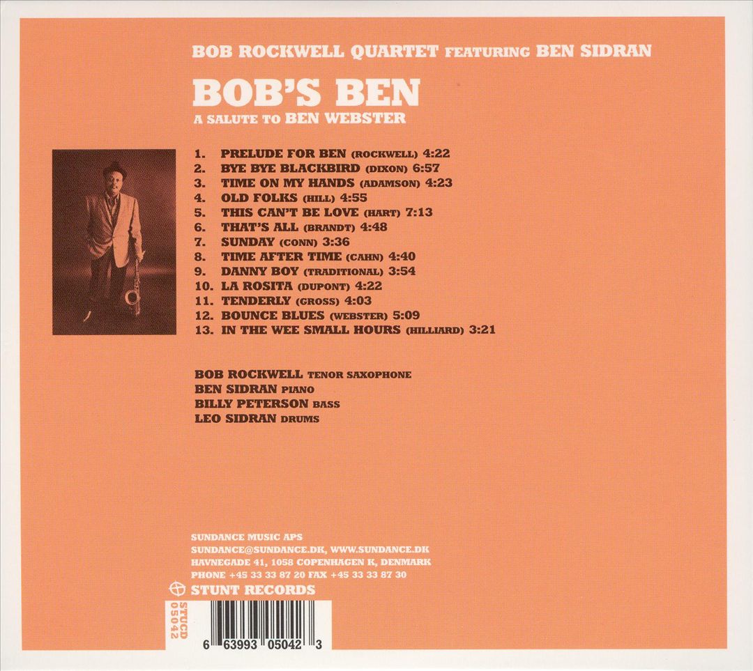 Bob's Ben: A Salute to Ben Webster cover art