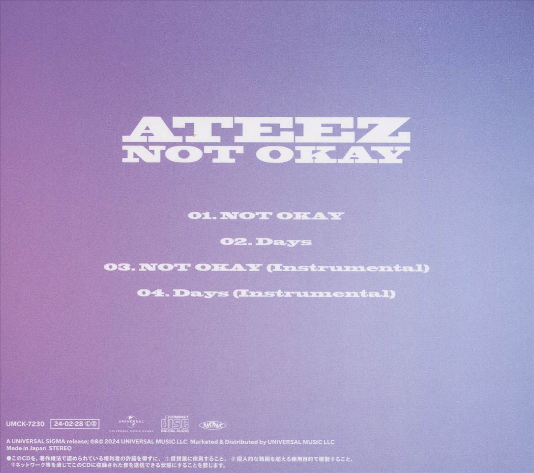 NOT OKAY [Limited Edition A] [CD+Photobook] cover art
