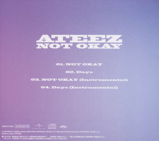 NOT OKAY [Limited Edition A] [CD+Photobook] cover art