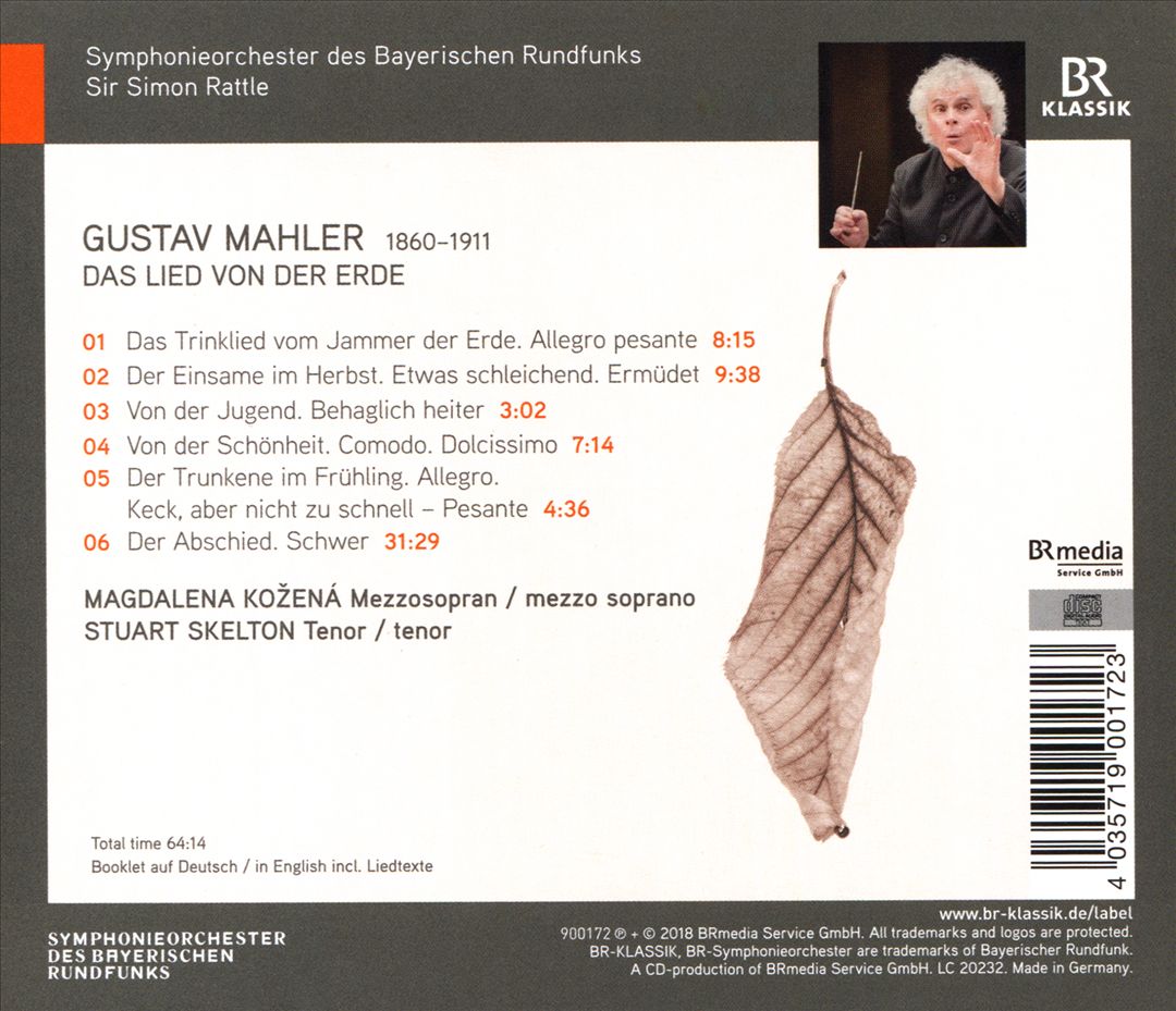 Mahler: Das Lied von der Erde cover art