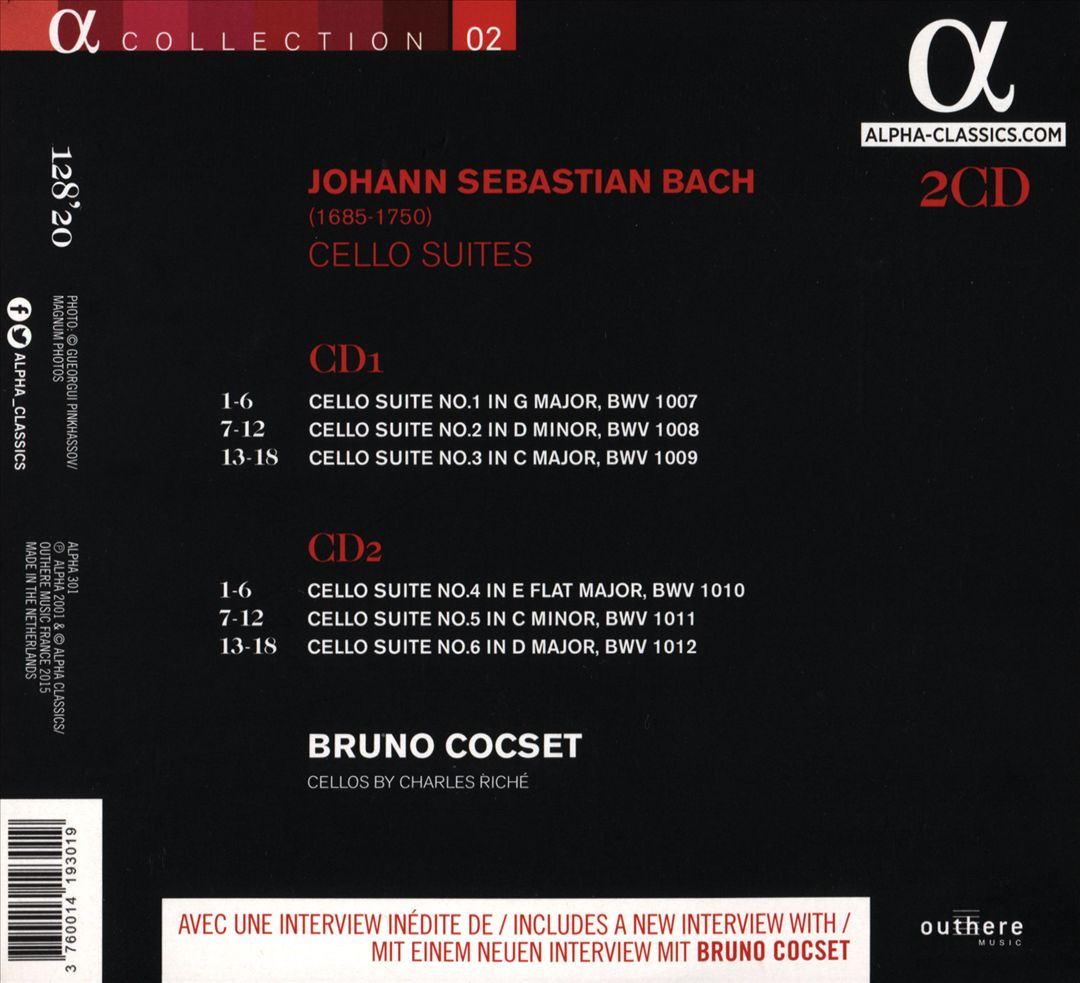 Bach: Cello Suites cover art