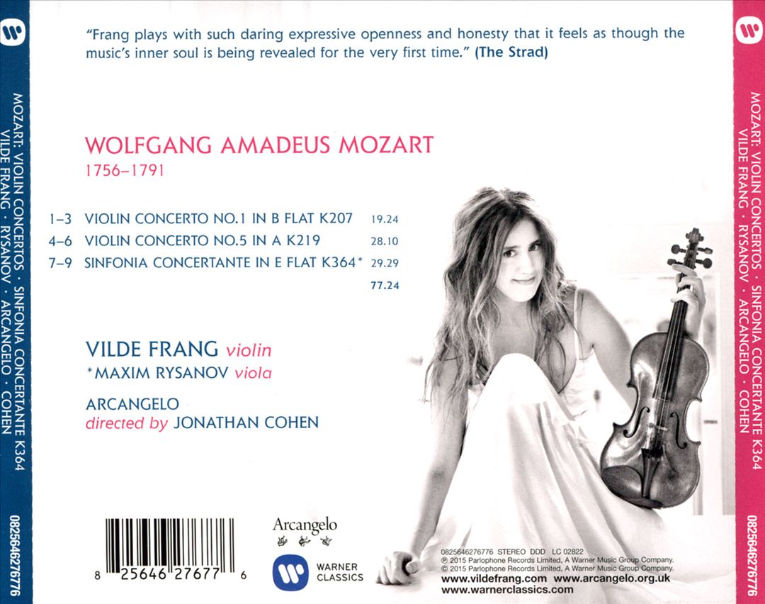 Mozart: Violin Concertos 1 & 5; Sinfonia Concertante cover art