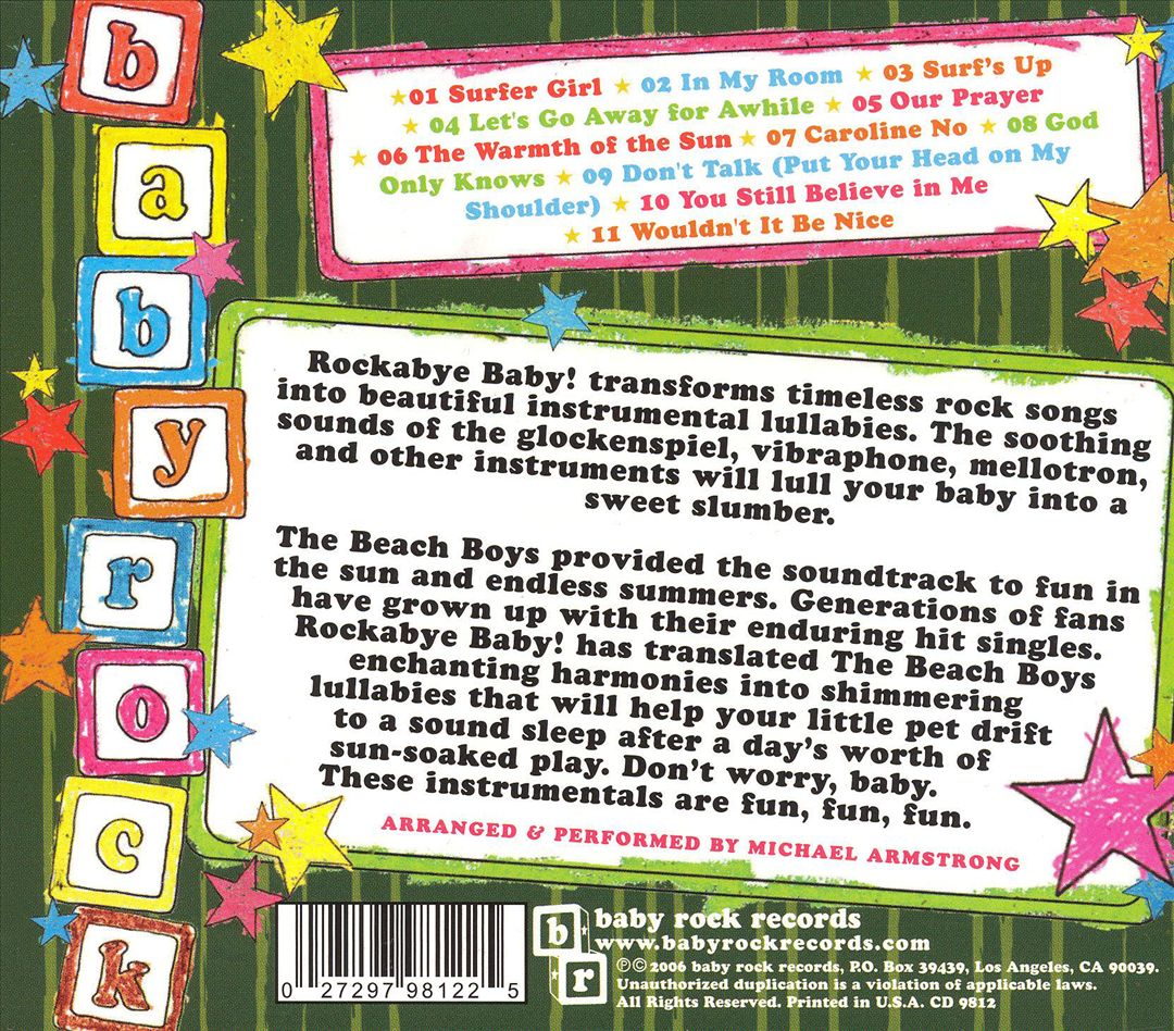 Rockabye Baby! Lullaby Renditions of The Beach Boys cover art