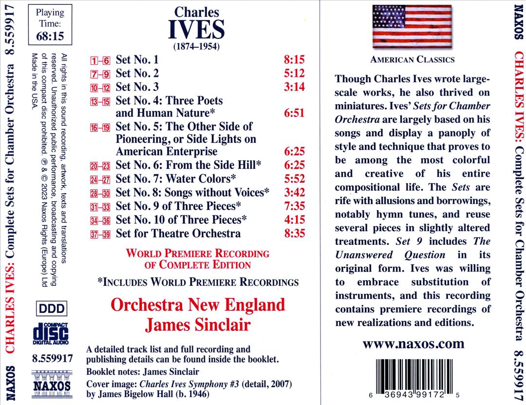 Ives: Complete Sets for Chamber Orchestra cover art