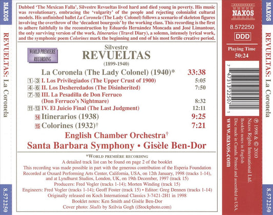 Revueltas: La Coronela cover art