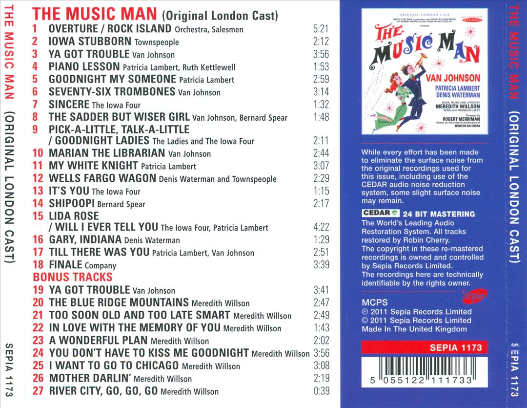 Music Man [Original London Cast] cover art