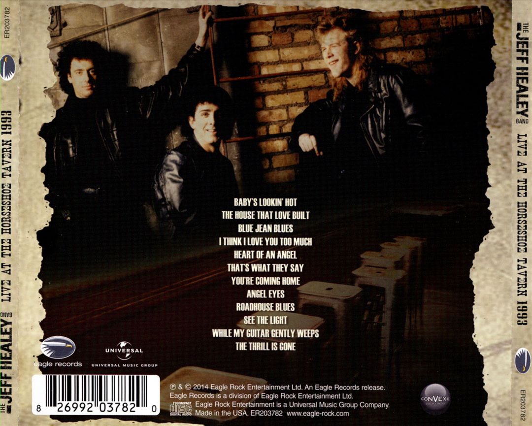 Live at the Horseshoe Tavern, 1993 cover art