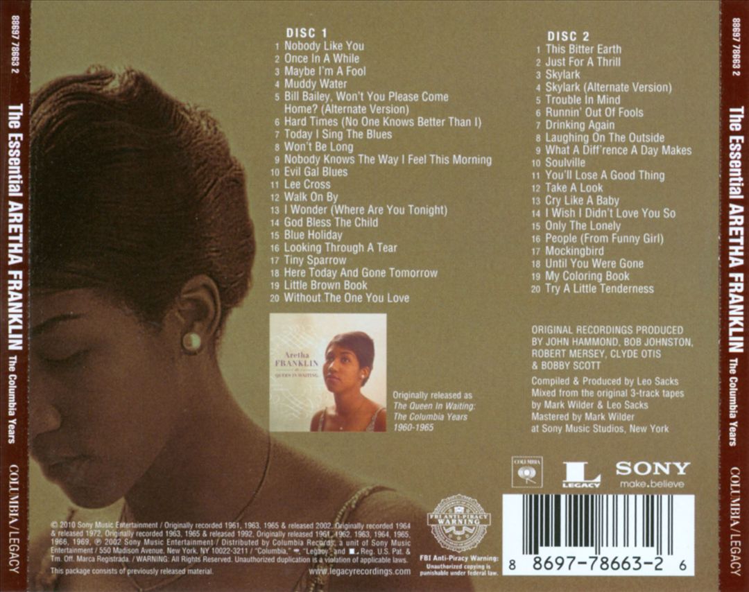 Essential Aretha Franklin: The Columbia Years cover art
