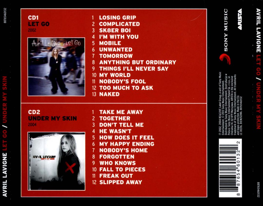 Let Go/Under My Skin cover art