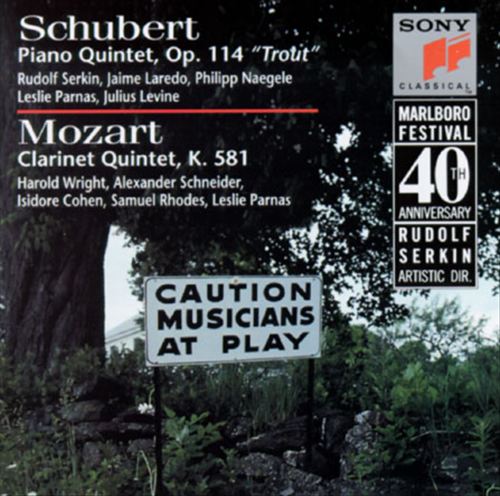 Schubert: Piano Quintet "Trout"; Mozart: Clarinet Quintet cover art