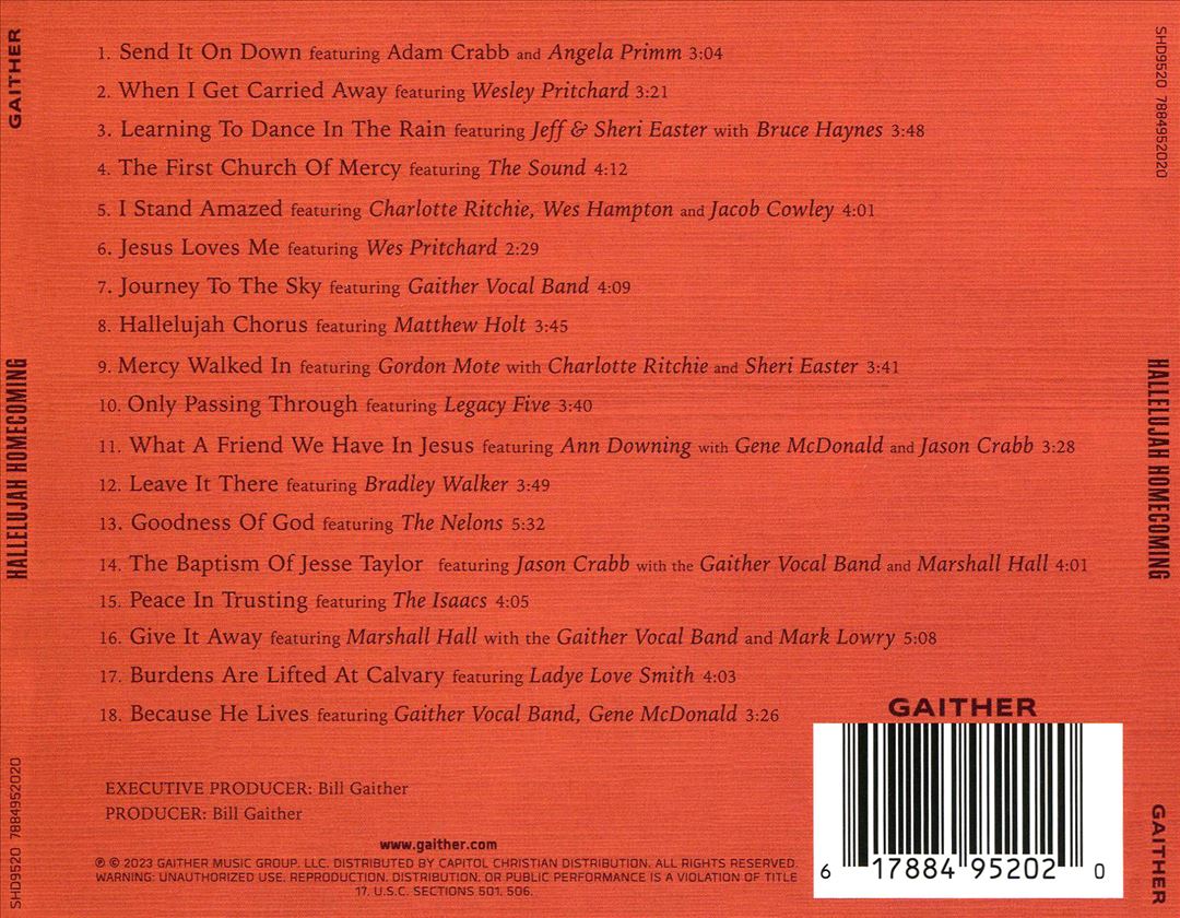 Hallelujah Homecoming cover art