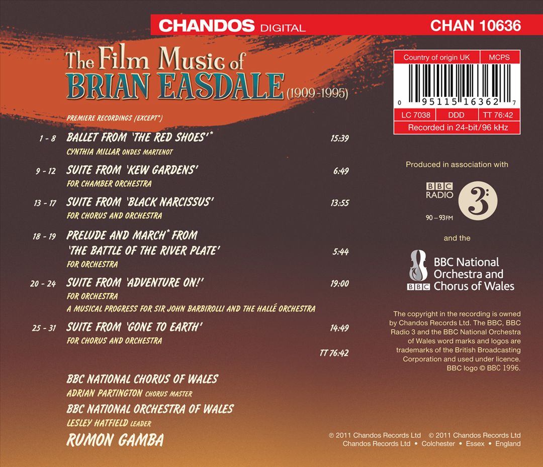 Film Music of Brian Easdale cover art
