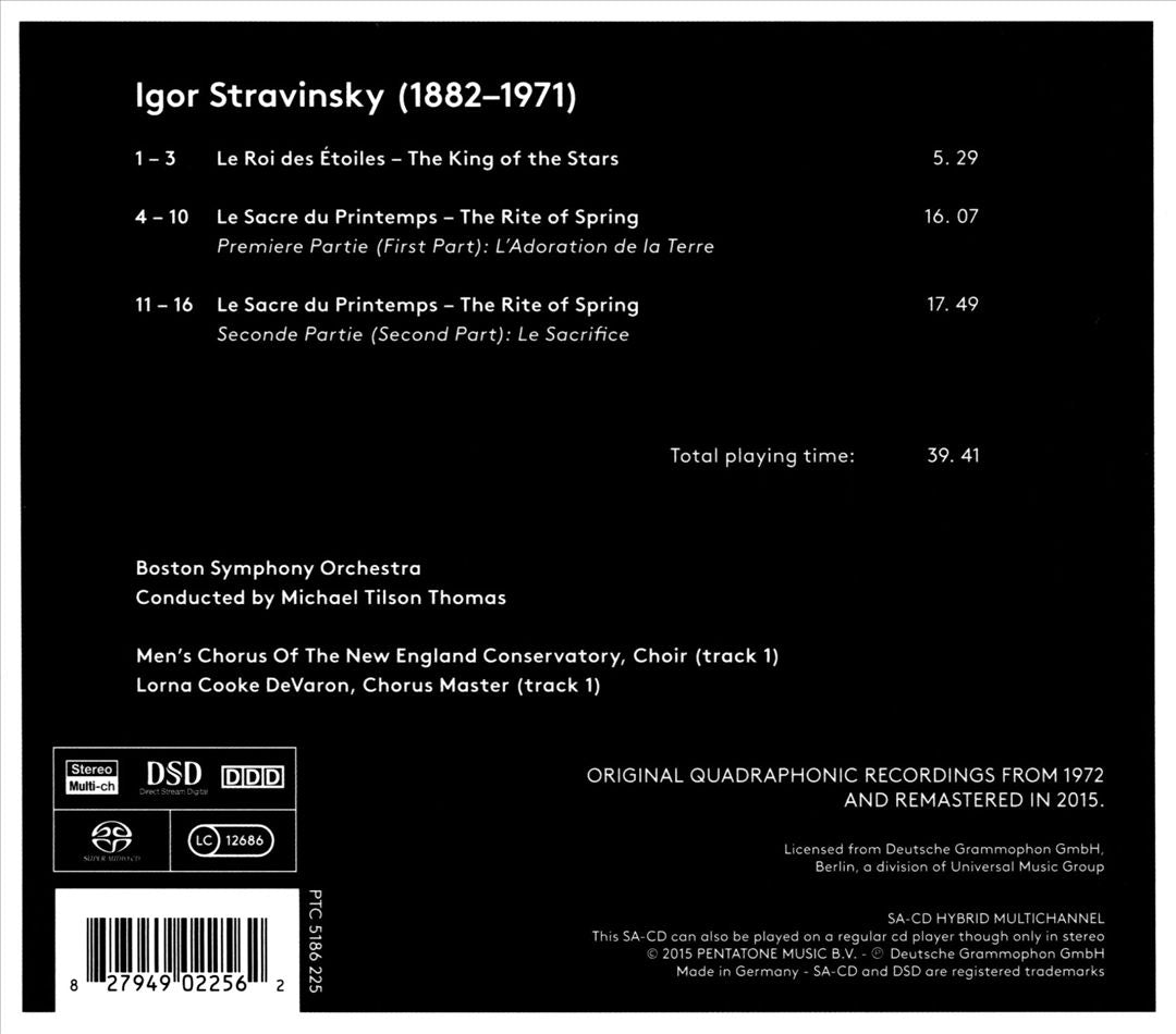 Igor Stravinsky: Le Roi des Étoiles; Les Sacre de Printemps cover art