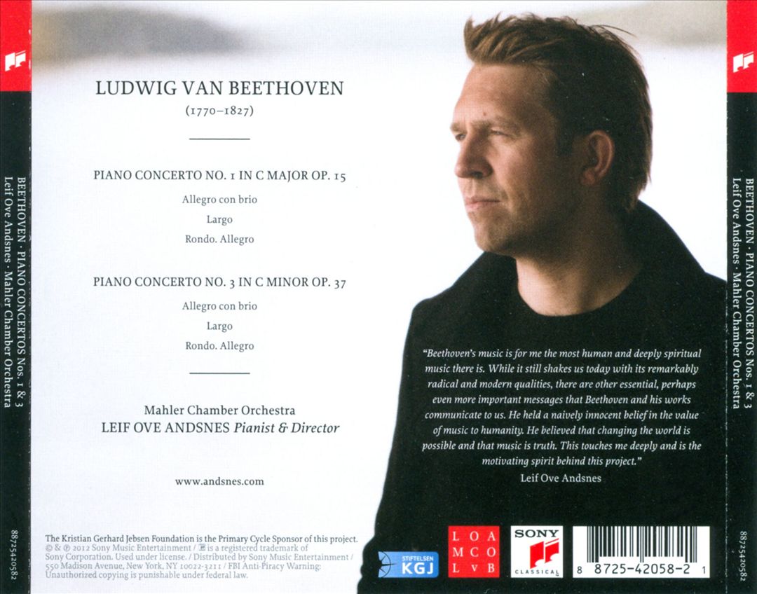 Beethoven Journey: Piano Concertos Nos. 1 & 3 cover art