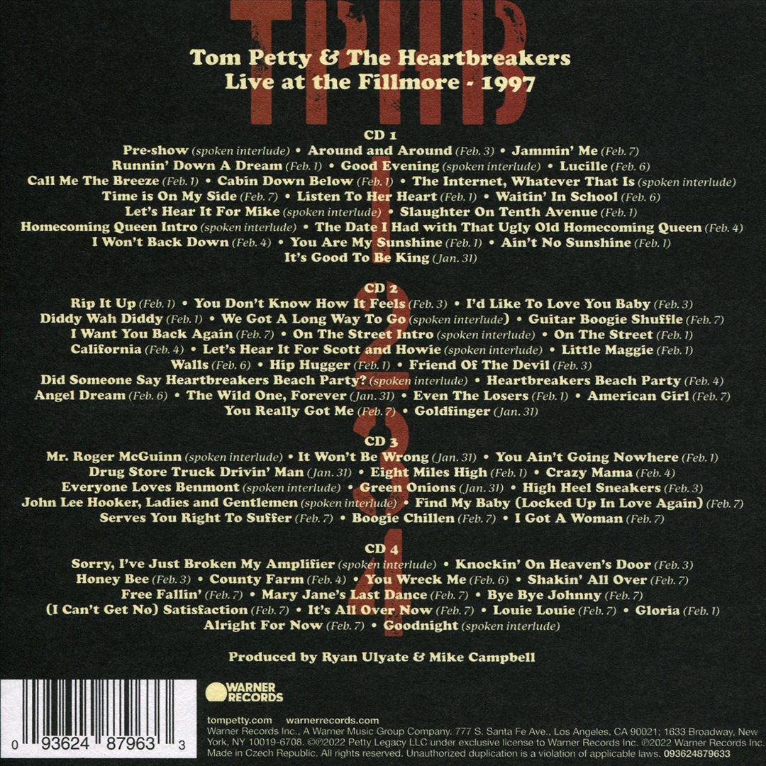 Live at the Fillmore, 1997 cover art