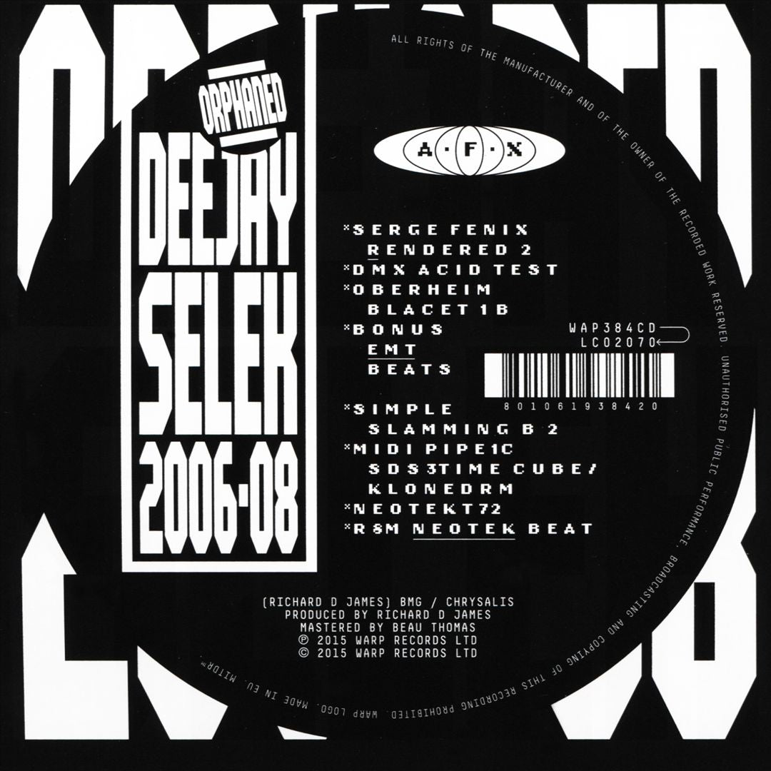 Orphaned Deejay Selek: 2006-2008 cover art