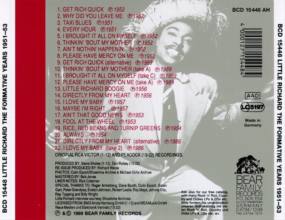 Formative Years 1951-53 cover art