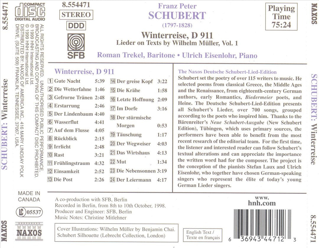 Schubert: Winterreise cover art
