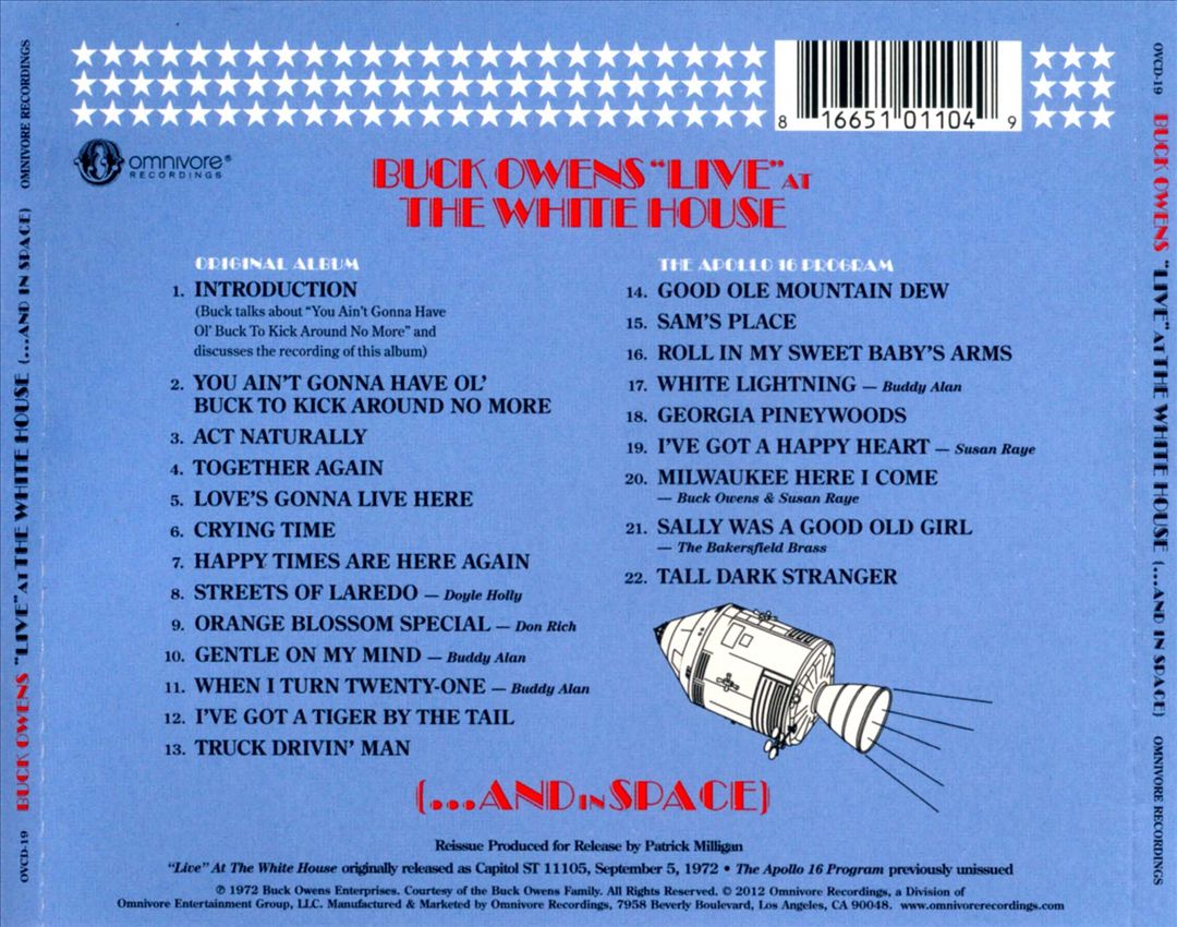 "Live" at the White House (...And in Space) cover art
