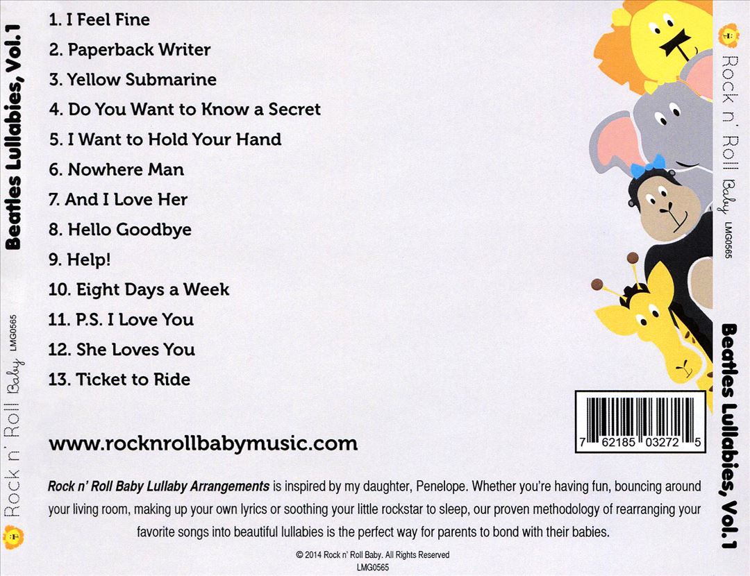 Beatles Lullabies, Vol. 1 cover art