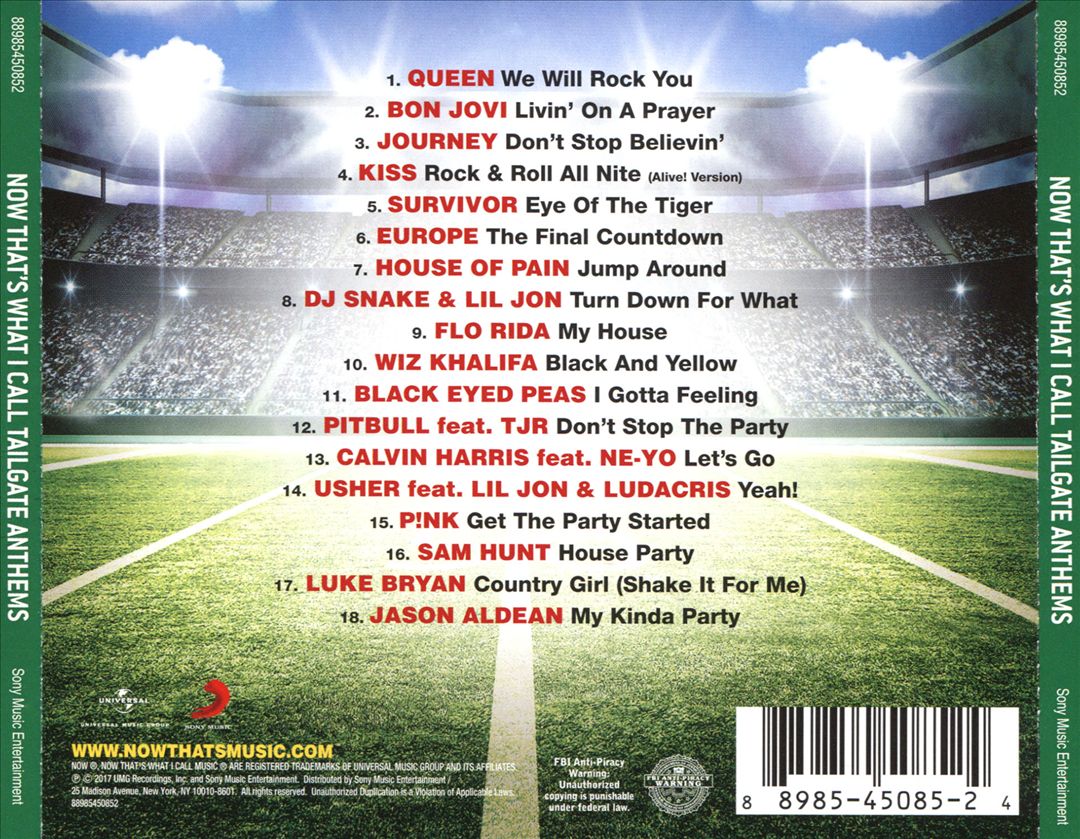 Now That's What I Call Tailgate Anthems cover art