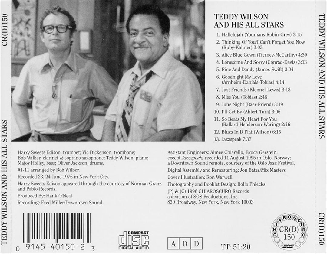 Teddy Wilson and His All Stars cover art