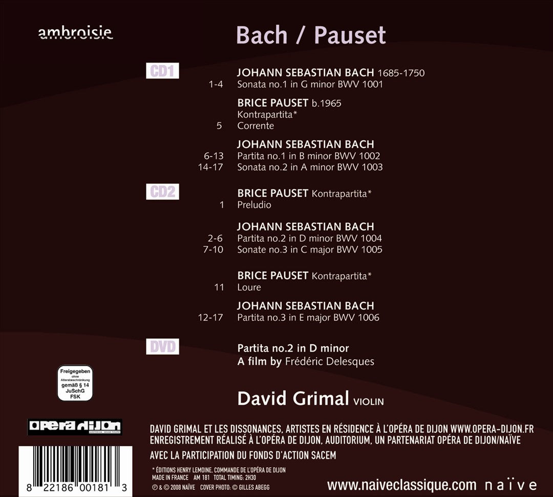 Bach: Sonatas and Partitas [CD+DVD] cover art