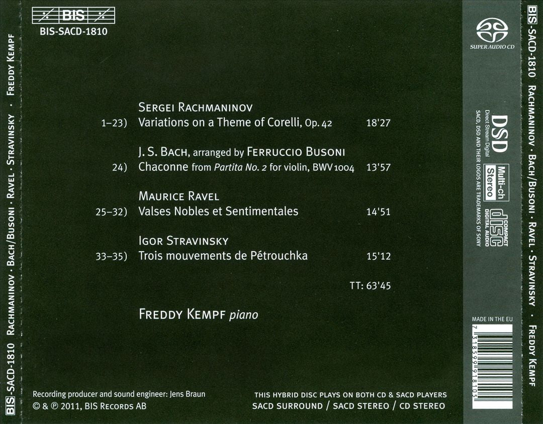 Freddy Kempf Plays Bach, Busoni, Rachmaninov & Others cover art