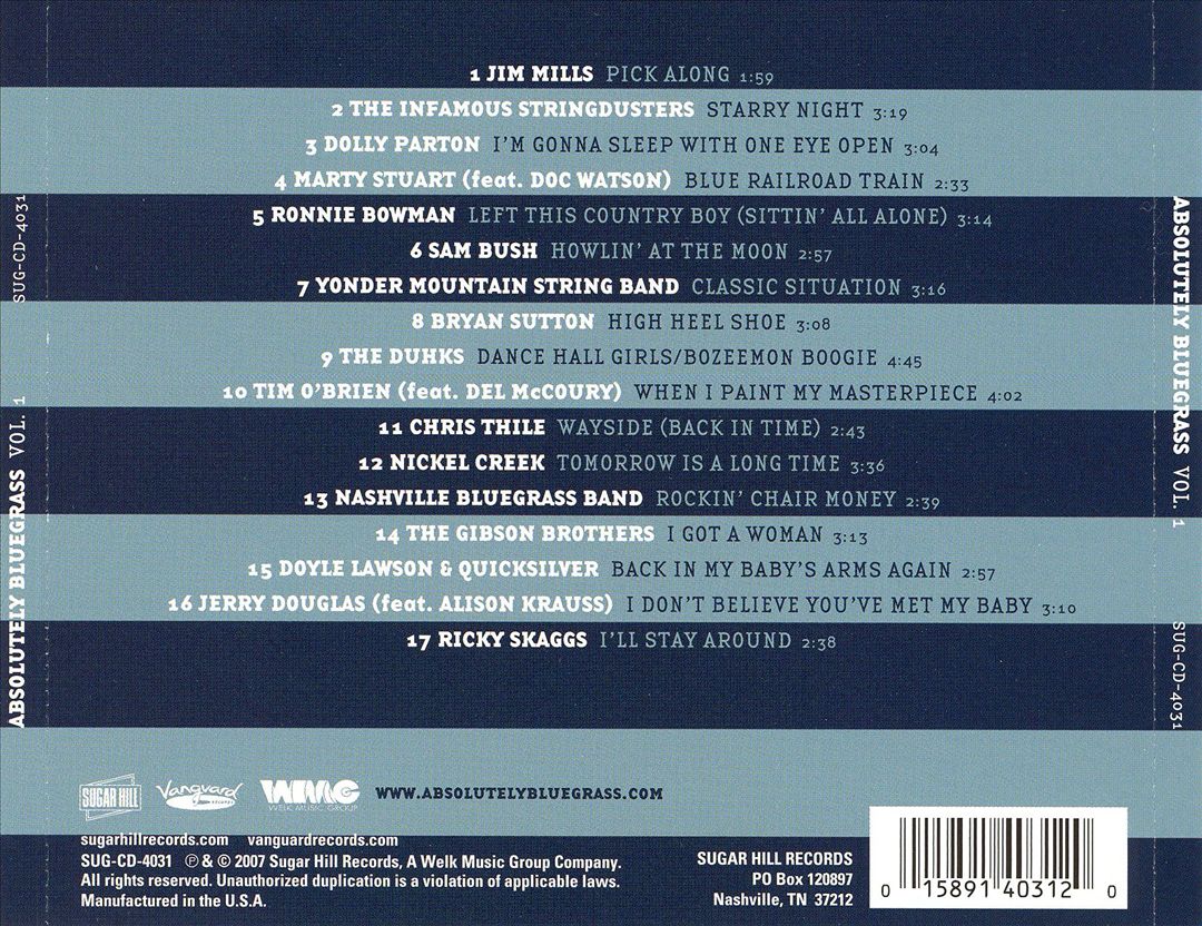 Absolutely Bluegrass, Vol. 1 cover art