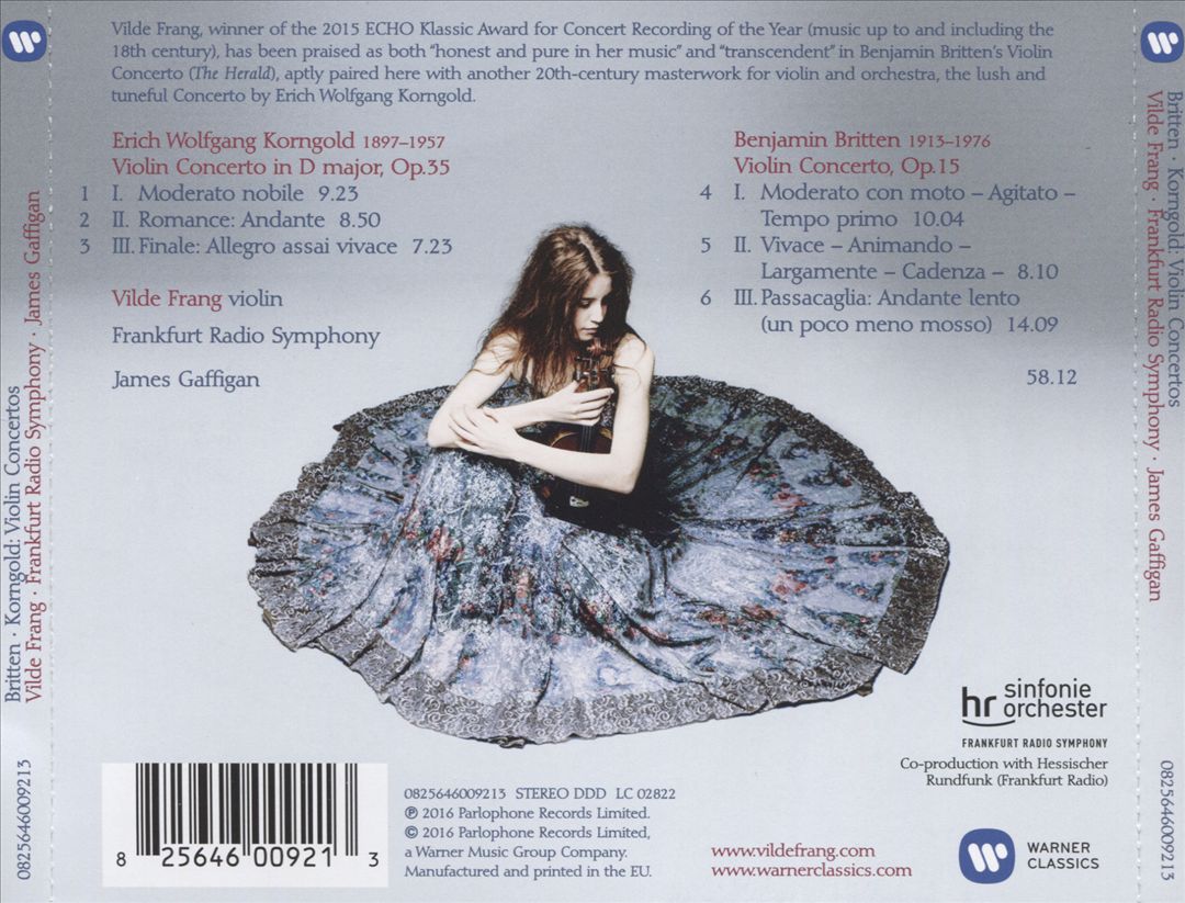 Britten, Korngold: Violin Concertos cover art