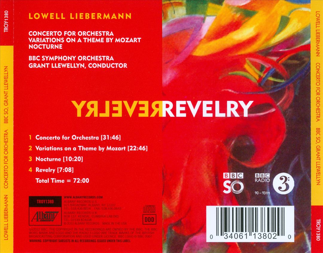 Lowell Liebermann: Revelry cover art