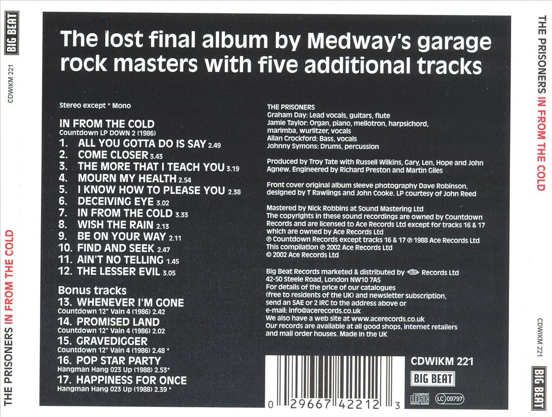 In from the Cold [Bonus Tracks] cover art