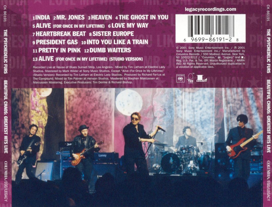 Beautiful Chaos: Greatest Hits Live cover art