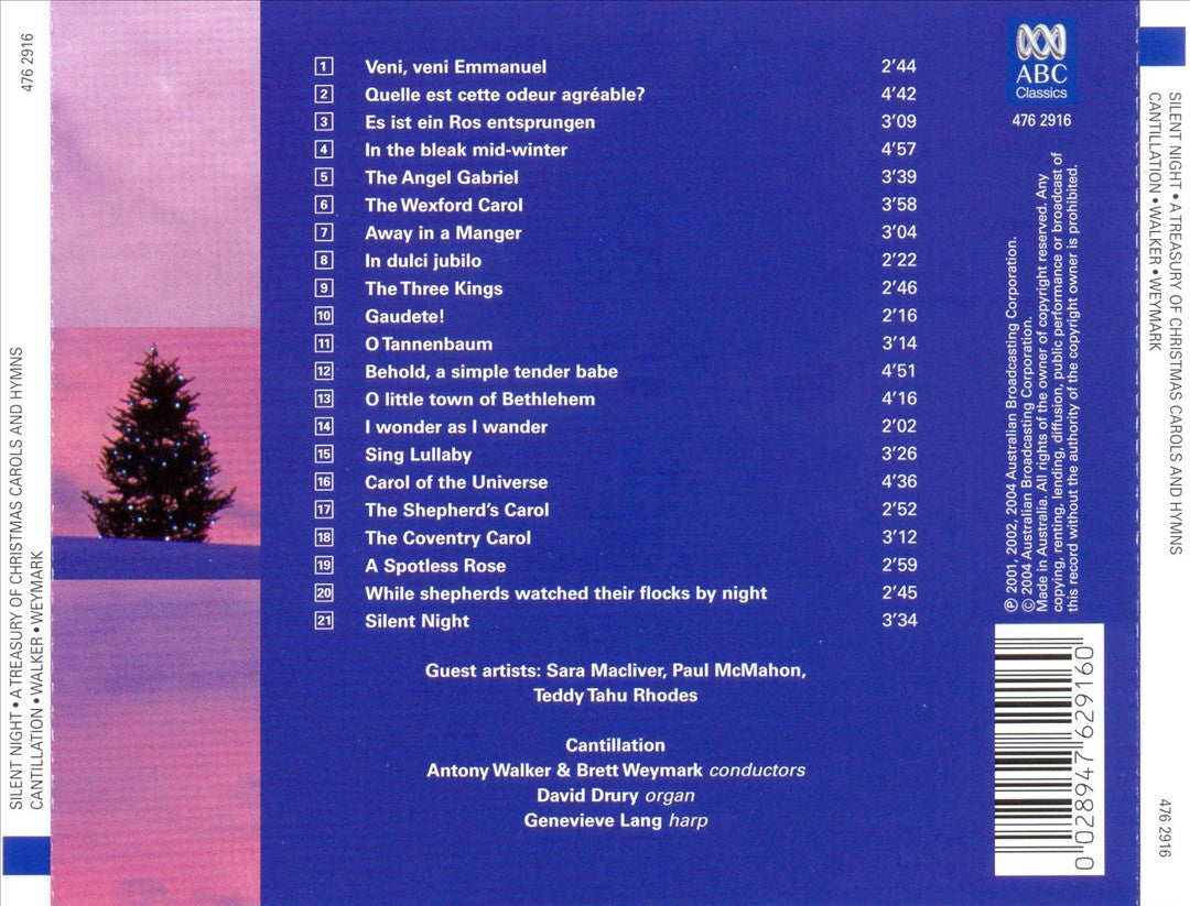 Silent Night: A Tresury of Christmas Carols & Hymns cover art